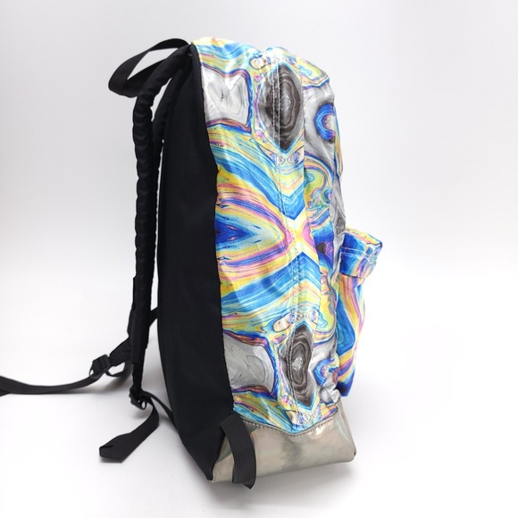 Jansport SUPER FX Oil Swirl Backpack School Bag‎ JS00T64Q Metalic Pack CLEAN! main image 10